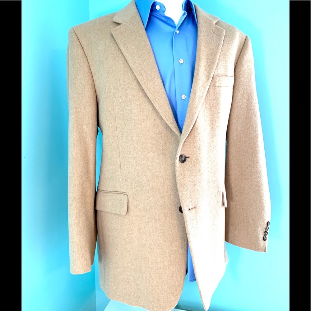 POS A Banks Tan Camel Hair Blazer 2014
